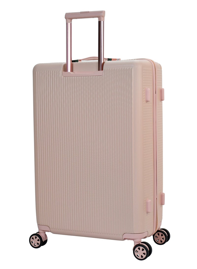 SENATOR Hard Case Large Checked Luggage Trolley For Unisex ABS Lightweight 4 Double Wheeled Suitcase With Built In TSA Type Lock A5123 Milk Pink - Image 2